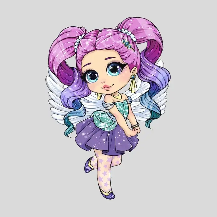 Термонаклейка с блёстками «Фея цветов», 12.8×18.6 см Термонаклейка с блёстками «Фея цветов», 12.8×18.6 см