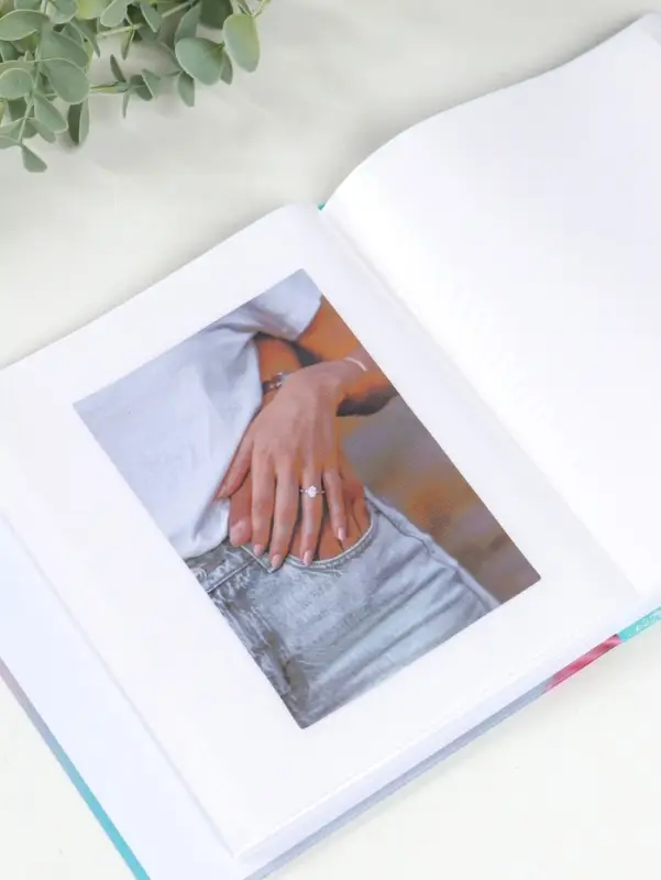 Фотоальбом на 100 фото 13х18 см "Сердца на веревочках" в коробке 5х18х20,5 см