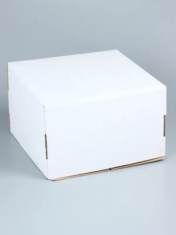 Коробка под торт, белая, 30&times;30&times;19 см