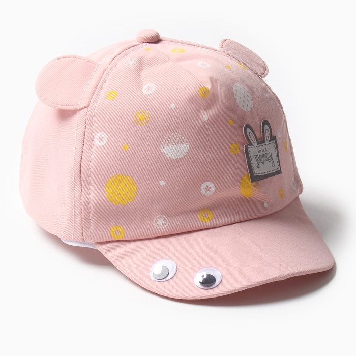Кепка детская MINAKU с ушками, цвет розовый, р-р 44-46 Кепка детская MINAKU с ушками, цвет розовый, р-р 44-46