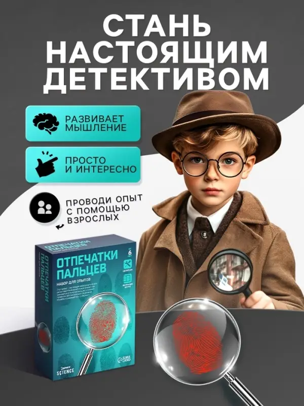 Набор для опытов &laquo;Отпечатки пальцев&raquo;