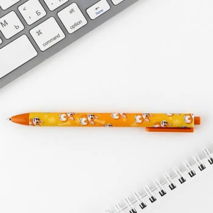 Ручка шариковая автоматическая матовая «Корги», 0,7 мм Ручка шариковая автоматическая матовая «Корги», 0,7 мм