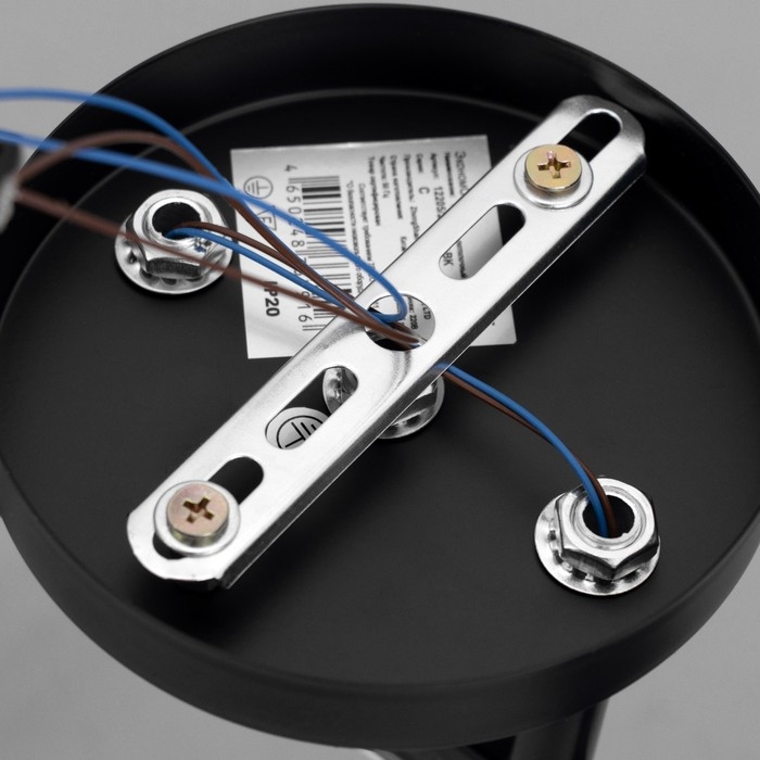 Люстра потолочная Люстра потолочная "Аррон" E27 2х40Вт черный 46х19х24см