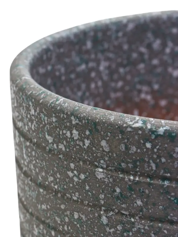 Горшок цветочный с поддоном 2,9 л, серый керамика Горшок цветочный с поддоном 2,9 л, серый керамика "Пряности" (М)