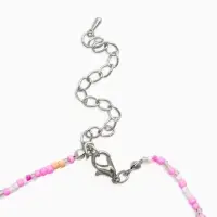 Бусы детские "Выбражулька" бисер, бабочка, 38 см, разноцветные