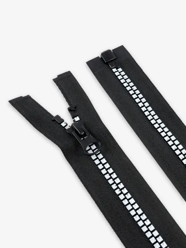 Молния &laquo;Трактор&raquo;, №8, разъёмная, 60 см, замок автомат, чёрная