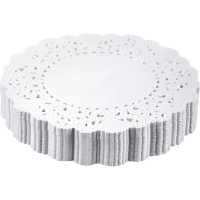 Салфетки ажурные AVIORA бумажные круглые D10см 250шт/ уп
