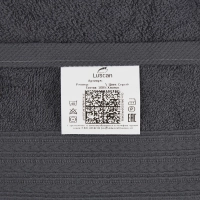 Набор полотенец махровых Luscan/бордюр 400г/м2, 50х90 серый, 10шт/уп