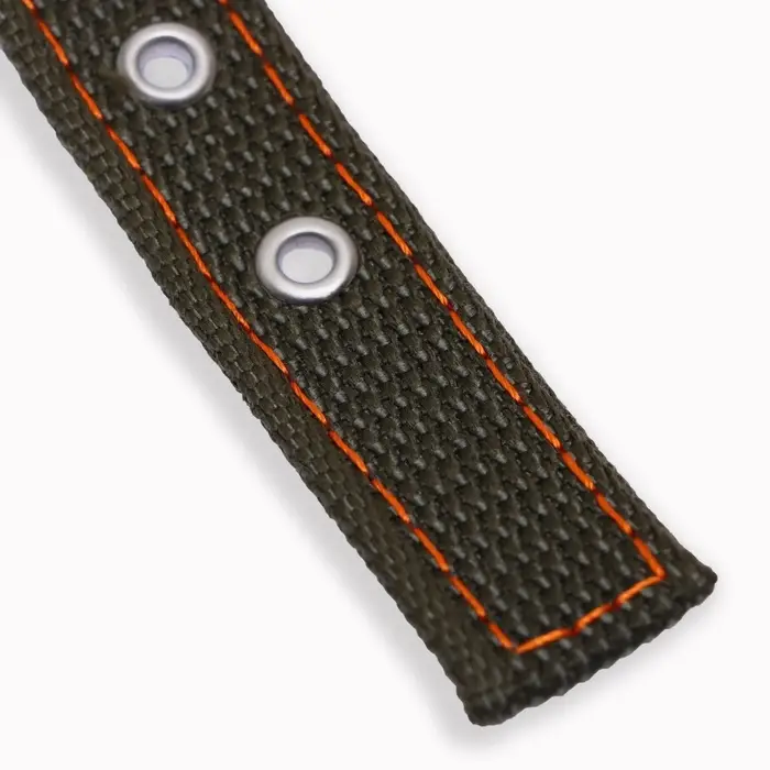 Ошейник брезентовый двухслойный, безразмерный, 55&times;2.5 см, ОШ 25-45 см