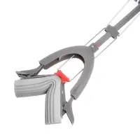 Швабра с отжимом и смен. насадкой ПВА тм VETTA Премиум Грей, телеск. ручка 123-141см, насадка 28см