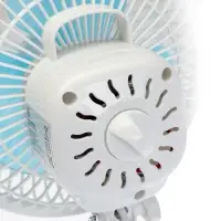 Вентилятор настольный Luazon LOF-04, осевой, 15 Вт, 15 см, 2 режима, бело-голубой