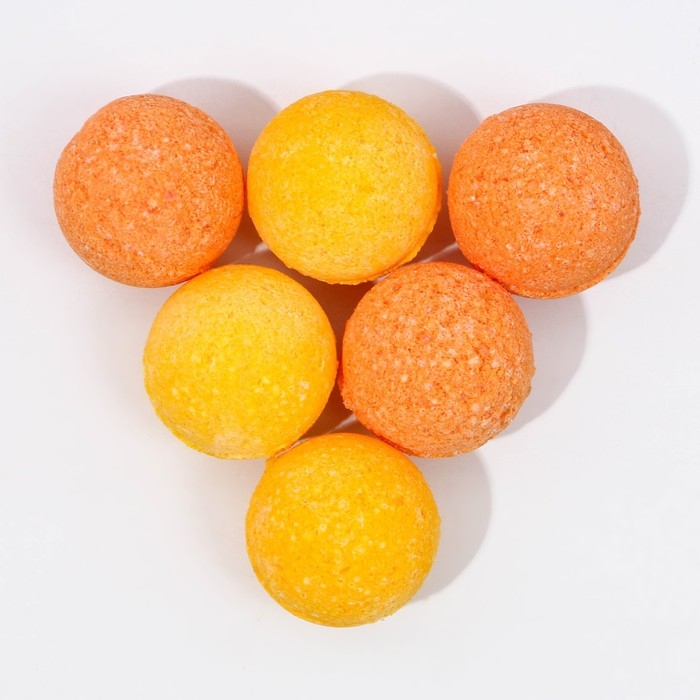 Подарочный набор косметики «Яркого Нового Года!», бомбочки для ванны, 6 х 20 г, ЧИСТОЕ СЧАСТЬЕ