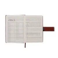 Ежедневник недатированный формат А5, с хлястиком, 112л, линия, пвх, Коричневый Ежедневник недатированный формат А5, с хлястиком, 112л, линия, пвх, Коричневый