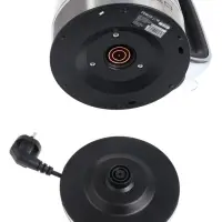 Чайник электрический RED SOLUTION G104, 1.7 л, 2200 Вт, стекло, съёмная крышка, серый