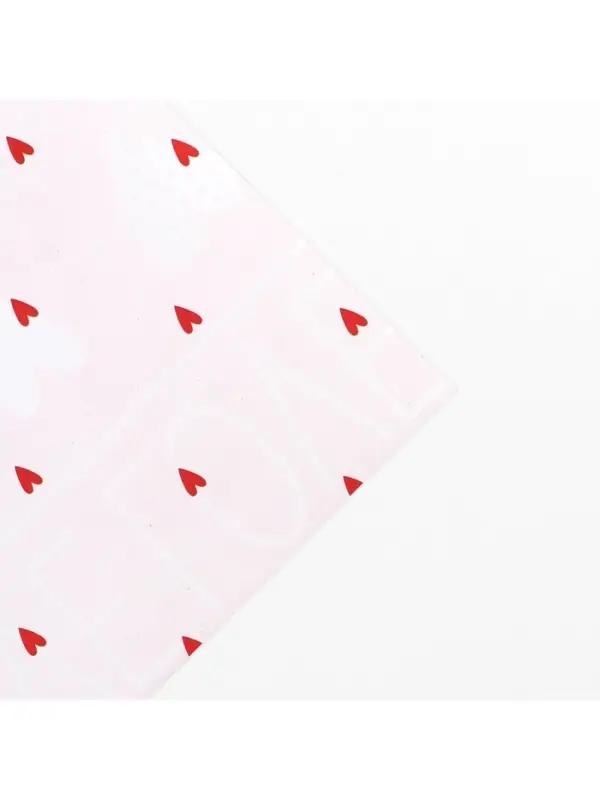 Бумага упаковочная глянцевая двухсторонняя &laquo;С любовью&raquo;, 70 х 100 см