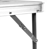 Стол туристический складной, 70&times;50&times;60 см, пластик, цвет металлик с принтом шахматная доска