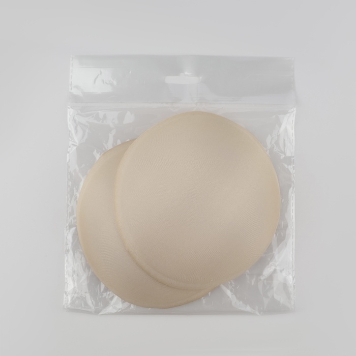 Чашки для бюстгальтера «Круг», 2XL (52), d = 16,5 см, пара, цвет бежевый Чашки для бюстгальтера «Круг», 2XL (52), d = 16,5 см, пара, цвет бежевый