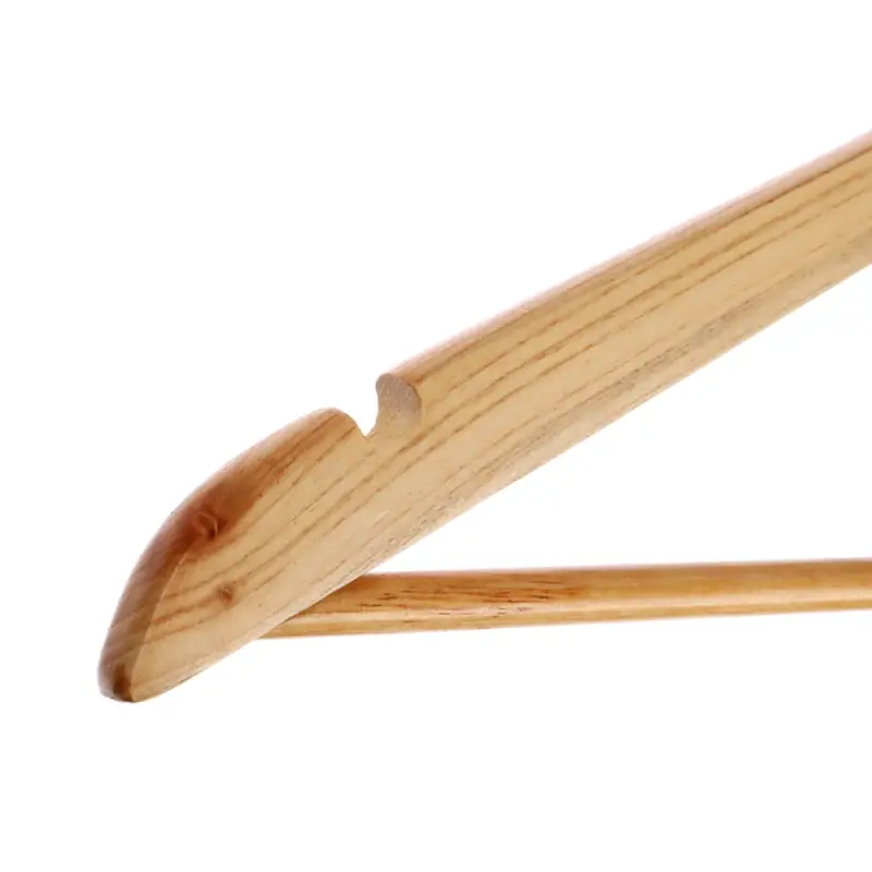 Вешалки для одежды тм VETTA, 3шт, 45см, деревянные, хром, цвет светлое дерево