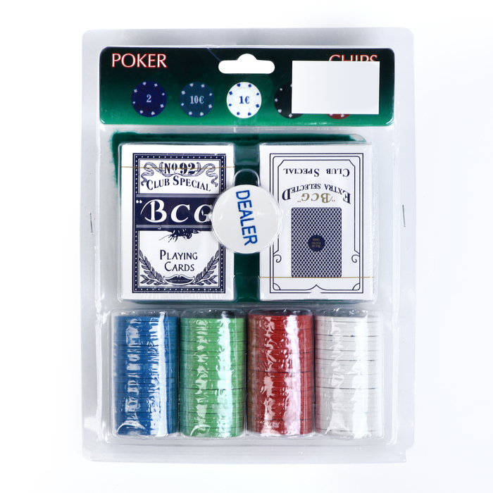 Покер, набор для игры (карты 2 колоды, фишки с номин. 100 шт, сукно 40 х 60 см) Покер, набор для игры (карты 2 колоды, фишки с номин. 100 шт, сукно 40 х 60 см)