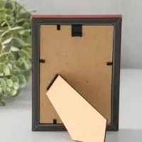 Фоторамка для фото 10х15 см "Oframe", пластик, бук с золотом, (пластиковый экран)