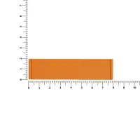Лейбл из ПВХ Dzeta, S, оранжевый