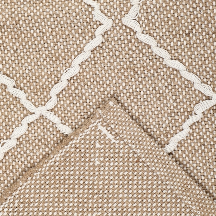 Ковер Этель Ковер Этель "Эко" 60*90см, 5%хлопок/ 95% джут, 1250 гр/м2