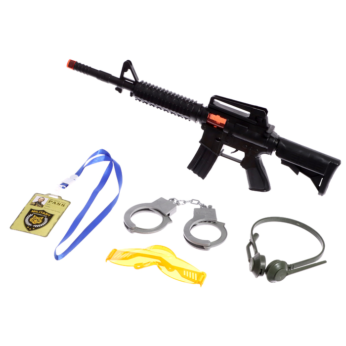 Набор полицейского «М16», 5 предметов Набор полицейского «М16», 5 предметов