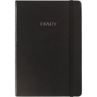 Ежедневник недатированный черный, А5 136 л., Dairy, ATTACHE