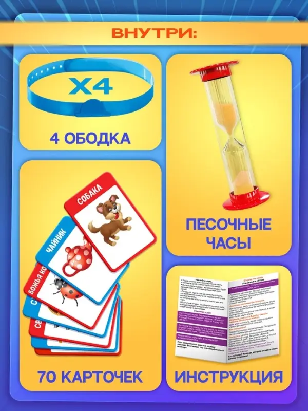 Настольная игра на угадывание слов &laquo;Кто же я&raquo;, 2-4 игрока, 5+