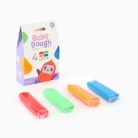 Тесто BabyDough 4 шт в коробке красный щипок №2