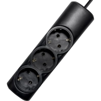 Удлинитель PROGIX PG315 3р/5/2,2кВт/10А заземление, черный, ПВС 3х0.75