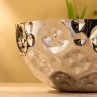 Миска гранёная, 20×20×10 см, нержавеющая сталь