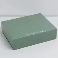 Коробка подарочная новогодняя складная двухсторонняя &laquo;Зимний лес&raquo;, 31&times;24.5&times;8 см, Новый год