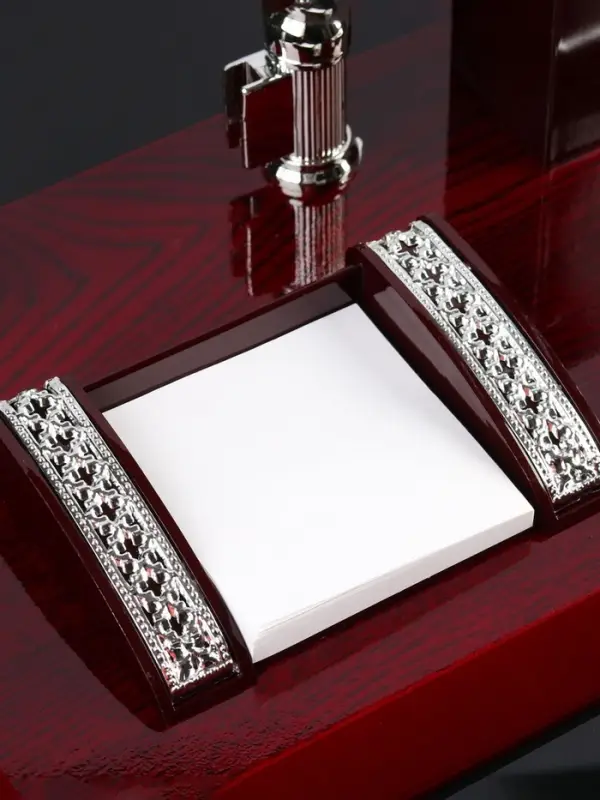 Набор настольный 4 в 1 с визитницей, МИКС