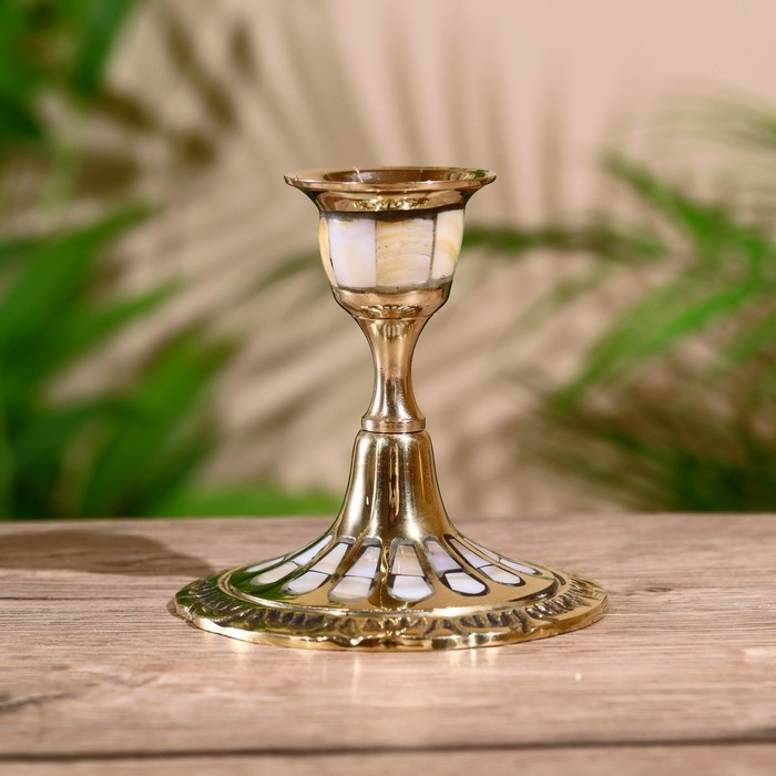 Подсвечник  Подсвечник "Крис" латунь 8,5 см