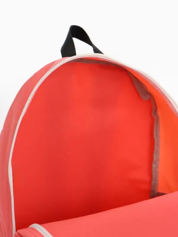 Рюкзак молодёжный на молнии, с карманом, однотонный, размер 29&times;12&times;39 см, розовый