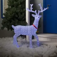 Светодиодная фигура &laquo;Олень на прогулке&raquo; 100&times;130&times;30 см, акрил, 228 LED, 8 режимов, 24 В, свечение белое