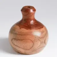 Ваза для сухоцветов &laquo;Кута&raquo;, 10&times;10&times;10 см, дерево джати, коричневая