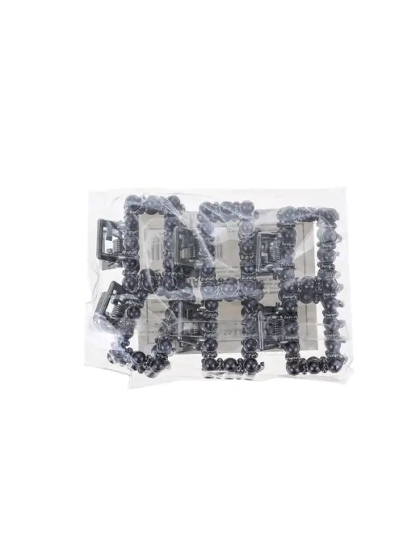 Крабик для волос &laquo;Айлин&raquo;, прямой, 2.5 см, тёмное серебристый