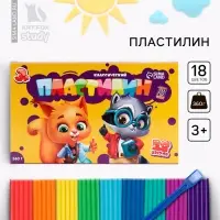 Пластилин 18 цветов, 360 г