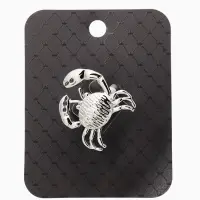 Кольцо "Краб", безразмерное, цвет серебро