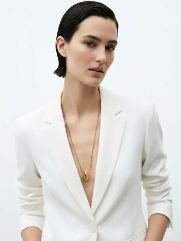 Кулон на цепочке &laquo;Ракушка&raquo;, 75 см, цвет золото