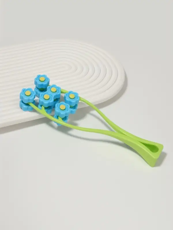 Массажёр для лица &laquo;Букет&raquo;, 22.5&times;6.5&times;3.5 см, 12 роликов, МИКС