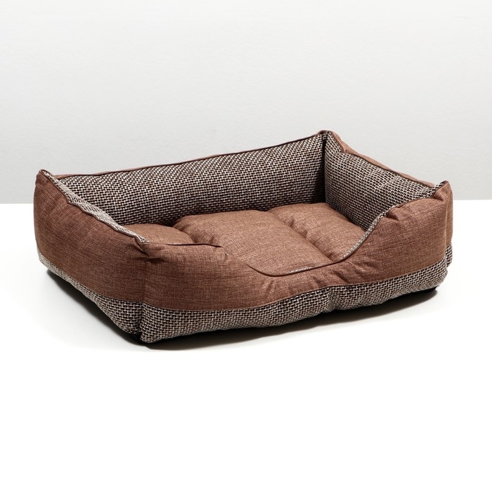 Лежанка Лофт Мокко №4, разм. 70 х 55 х 20 см, PerseiLine, светло-коричневый Лежанка Лофт Мокко №4, разм. 70 х 55 х 20 см, PerseiLine, светло-коричневый