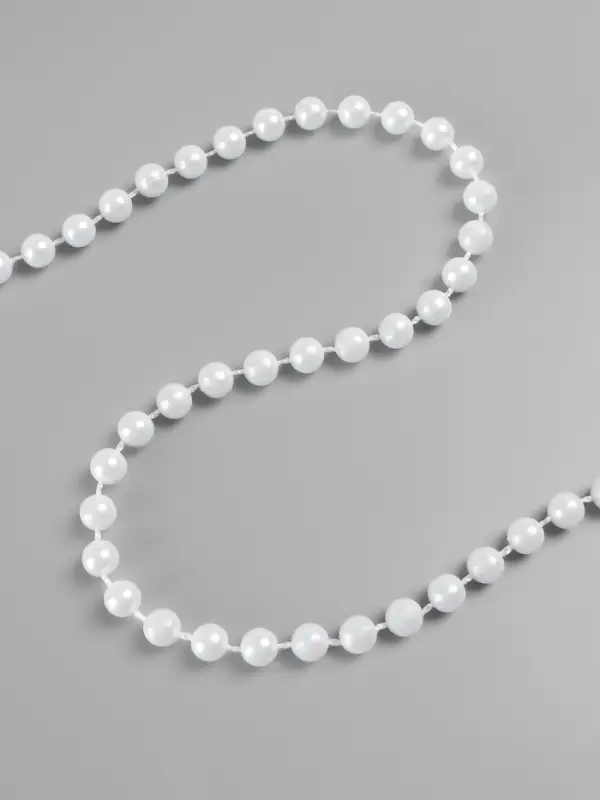 Жемчуг на нитях, круглый, 6 мм, 9&plusmn;1 м, белый