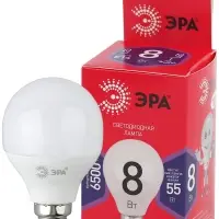 Лампа светодиодная LED 8 Вт 640Лм 6500К шар холодный E14 220-240В LED P45-8W-865-E14 Red Line