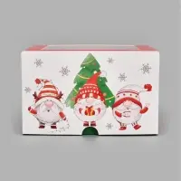 Коробка для 4 капкейков &laquo;Эльфы&raquo;, 16 х 16 х 10 см
