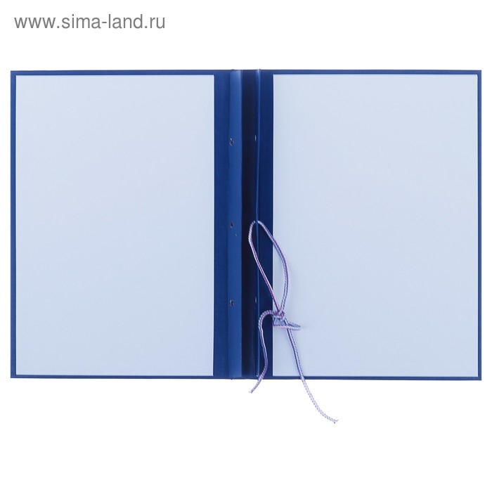 Папка Папка "Выпускная квалификационная работа на степень бакалавра" бумвинил, гребешки/сутаж, без бумаги, цвет синяя (вместимость до 300 листов)