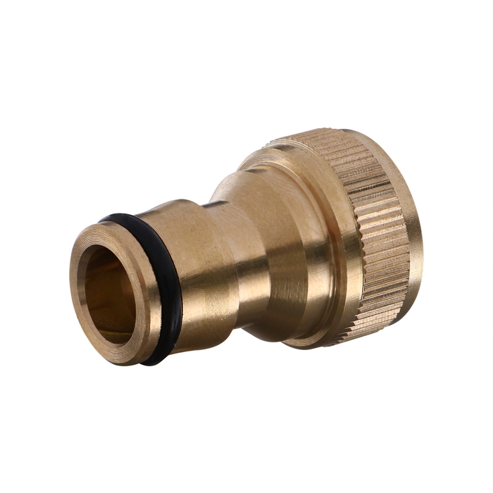 Штуцер, внутренняя резьба 1/2 Штуцер, внутренняя резьба 1/2", быстросъёмное соединение, латунь, Greengo
