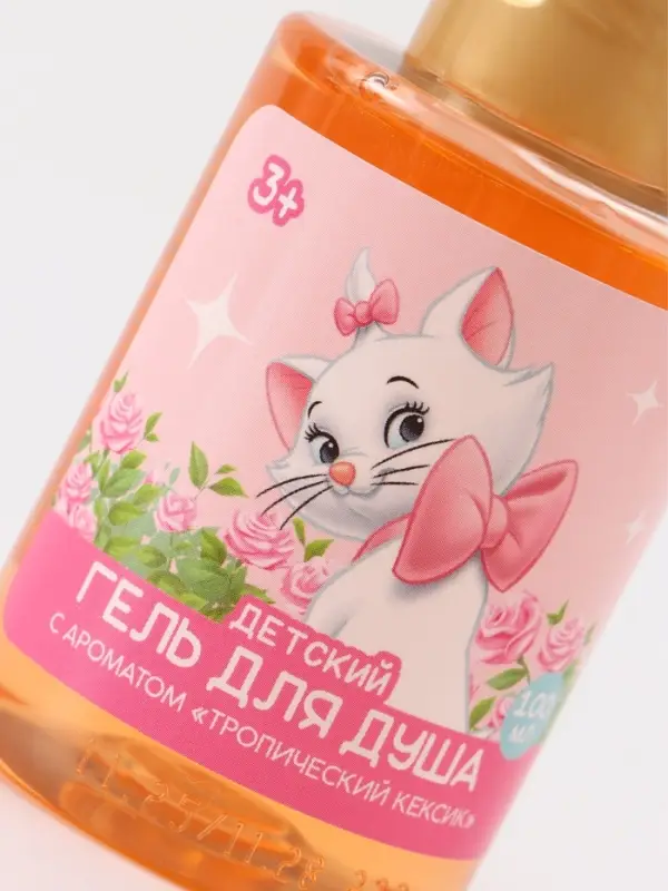 Детский гель для душа, аромат тропический кексик, 100 мл, Кошечка